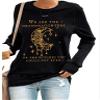 We are The Granddaughters of The Witches Shirt 4 XL Halloween Tops for Women We are The Granddaughters of The Witches Shirt Loose Funny Graphic Tshirts Fun Plus Size 4XL Black view 1
