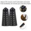 QANYEGN Pk Bracer, Gatlet Wristband, Armor Buckled Pk thic Faux Leather Costume Bracer, Medieval Leather Bracers view 4