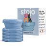 STOJO Collapsible Bowl 5 Set - Steel, 36oz - Reusable Silicone Bowl for Hot and Cold Food - Perfect for Travel, Meal Prep, To-Go Lunch, Camping & Hiking - Microwave & Dishwasher Safe view 1