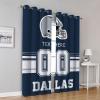 Cokpet Custom Dallas Curtains, Personalized Blackout Curtains 2 Panels for Bedroom, Customized Name and Number Window Drapes for Living Room Decor view 2