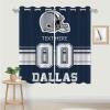 Cokpet Custom Dallas Curtains, Personalized Blackout Curtains 2 Panels for Bedroom, Customized Name and Number Window Drapes for Living Room Decor view 3