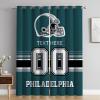 Cokpet Custom Philadelphia Curtains, Personalized Blackout Curtains 2 Panels for Bedroom, Customized Name and Number Window Drapes for Living Room Decor view 1