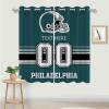 Cokpet Custom Philadelphia Curtains, Personalized Blackout Curtains 2 Panels for Bedroom, Customized Name and Number Window Drapes for Living Room Decor view 3