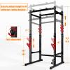 Bongkim Power Rack, Rack Cage for Weight Training, Adjustable Squat Stand Rack for Home Gym Equipment, Lifting Cage with 660lb Capacity (Black) view 3