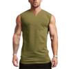 Maiyifu-GJ Men's Muscle Gym Jogging Bodybuilding Vest Athletic Training Workout Fitness Undershirt Sleeveless V Neck Tank Top (Green,Medium) view 1