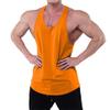 Maiyifu-GJ Men's Stringer Tank Top Gym Workout Bodybuilding Sleeveless Tee Summer Casual Athletic Sweatshirts (Orange,XX-Large) view 1