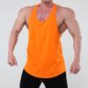 Maiyifu-GJ Men's Stringer Tank Top Gym Workout Bodybuilding Sleeveless Tee Summer Casual Athletic Sweatshirts (Orange,XX-Large) view 2