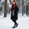 Almusen Womens Winter Snow Boots: Comfortable Lightweight Warm Fur Lined Non Slip Walking Waterproof Outdoor Ankle Booties view 3