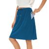 Zando Skorts for Women Casual Summer Dressy Casual Rip Skirt Athletic Golf Skirt Womens Skirts Knee Length Skorts Skirts for Women with Pockets with Shorts Navy Blue Small view 2