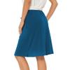 Zando Skorts for Women Casual Summer Dressy Casual Rip Skirt Athletic Golf Skirt Womens Skirts Knee Length Skorts Skirts for Women with Pockets with Shorts Navy Blue Small view 4