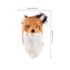 BESTOYARD Masquerade Mask Movable Mouth Fox Mask, Fox Costume Cosplay Mouth Mover Wolf Masks Plush Faux Fur Fox Masks Animal Mask Full Head Novelty Party Supplies the Mask view 2