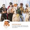 BESTOYARD Masquerade Mask Movable Mouth Fox Mask, Fox Costume Cosplay Mouth Mover Wolf Masks Plush Faux Fur Fox Masks Animal Mask Full Head Novelty Party Supplies the Mask view 3