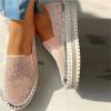 Ladmiple Shoes For Women Slip On White Women's Fashion Sneaker Slip On Low Top Comfortable Walking Shoes Dressy Casual Summer Non Slip Platform Flats Canvas Loafers view 2