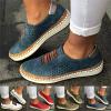 Ladmiple Slip On Sneakers Women Wide Sizes Womens Canvas Slip On Shoes Sneakers for Women Fashion Comfortable Dressy Casual Summer Low Top Platform Walking Flats Loafers view 3