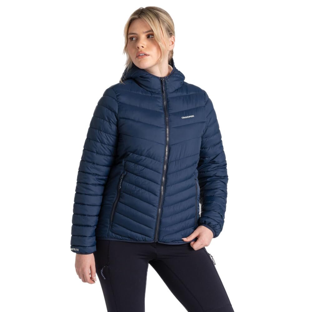 Craghoppers Women's Craghoppers Mens Compresslite Viii Hooded Padded Lightweight CoatHooded Padded Lightweight Coat, Bluenvy/Bnvy, 8