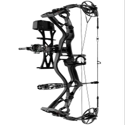 Sanlida 2024 Dragon 10 Flagship Top of The Line Hunting Compound Bow Kit for Adults and Advanced Archers, IBO Speed 340 FPS, Limited Life-time Warranty (Large Cam(30"-32"), Black, 50-60#)