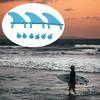 3Pcs Soft Top Surfboard Fins Surf Fin Screws Parts Softboard Supplies Foam Surf Board Longboard Thruster Fins for Summer Cruiser Deck Beach view 2
