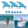 3Pcs Soft Top Surfboard Fins Surf Fin Screws Parts Softboard Supplies Foam Surf Board Longboard Thruster Fins for Summer Cruiser Deck Beach view 3