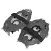 Crampons, 14 Spikes Anti Slip Crampons, Ice Cleats with Reinforced Hook Annulus, Traction Snow Grips for Hiking Fishing Walking Climbing Mountaineering(Gray) view 1