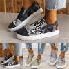 Ladmiple Platform Shoes For Women Size 11 Womens Canvas Shoes Casual Cute Sneakers Low Cut Slip On Fashion Comfortable Walking Shoes Dressy Summer Non Slip Platform Flats Loafers view 3