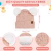 Toddler Infants Kids Winter Hats Gloves Scarfs Set Pompom Beanie Caps Mittens Neck Warmer with Fleece for 0 6 12 18 Months 1 2 3 4 Years Old Baby Girls Boys Gifts view 2