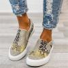 Ladmiple Loafers For Women Dressy Wide Size Women's Canvas Shoes Low Cut Slip On Sneaker Casual Walking Shoes Dressy Summer Comfortable Fashion Platform Flats Loafers view 2