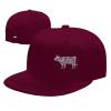 Beef Cuts Hat Flat Brim Trucker Hats for Men Women Hip Hop Baseball Cap Adjustable Dark Red Sun Caps view 1