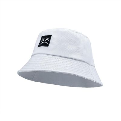 Bucket Hat Unisex Simple Caps Hip Hop Gorros Men Women Cap Beach Fishing Sunhat (US, Alpha, One Size, White)