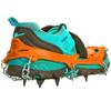 Crampons, 14 Spikes Anti Slip Crampons, Ice Cleats with Reinforced Hook Annulus, Traction Snow Grips for Hiking Fishing Walking Climbing Mountaineering(Orange) view 4