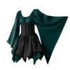 Medieval Dress for Women with Corset Renaissance Costumes Flare Sleeve Victorian Dress Elf Fairy Cosplay Pirate Costume Traditional Irish Dress view 1