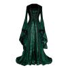 Wkishenl Renaissance Dress Women Floor Length Victorian Ball Gown Fairy Flare Sleeve Lace Up Corset Medieval Costume Halloween Cosplay Costumes view 1