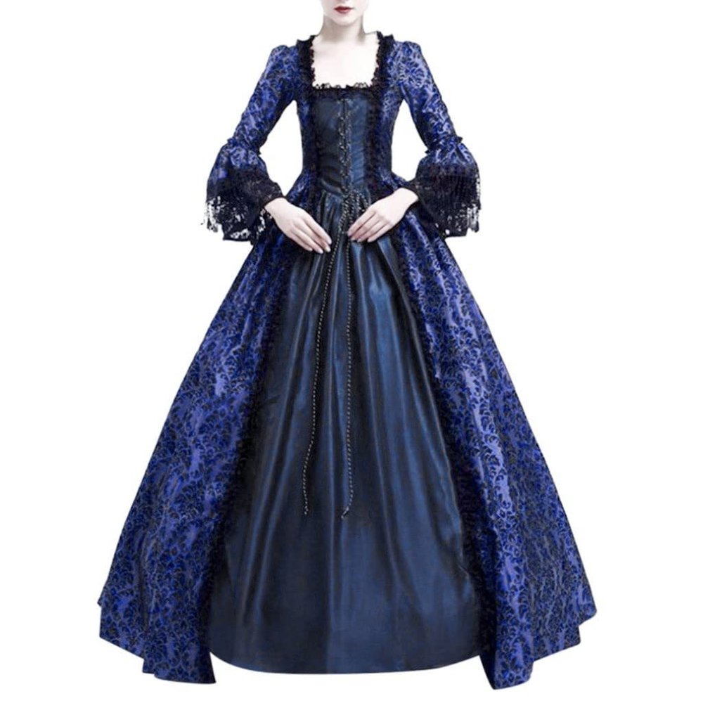 18Th Century Dress for Women Victorian Ball Gown Flared Sleeves Renaissance Vintage Dress Masquerade Medieval Costume Gothic Queen Dress