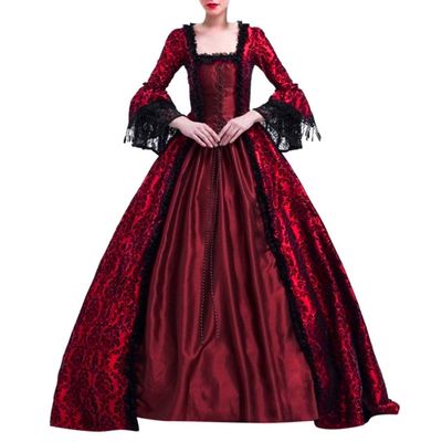18Th Century Dress for Women Victorian Ball Gown Flared Sleeves Renaissance Vintage Dress Masquerade Medieval Costume Gothic Queen Dress