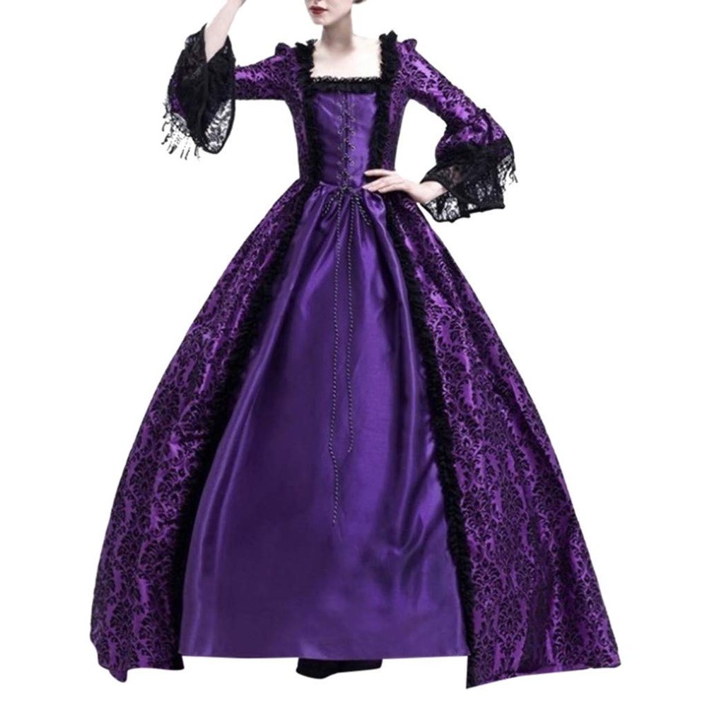 18Th Century Dress for Women Victorian Ball Gown Flared Sleeves Renaissance Vintage Dress Masquerade Medieval Costume Gothic Queen Dress