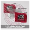 Alabama Collegiate Crimson Tide Motorcycle Flags - 6x9 Inch Double-Sided Wrap Knitted Polyester with 0.75" Pole Sleeve - Officially Licensed NCAA Product view 2