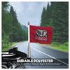 Alabama Collegiate Crimson Tide Motorcycle Flags - 6x9 Inch Double-Sided Wrap Knitted Polyester with 0.75" Pole Sleeve - Officially Licensed NCAA Product view 3