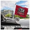 Alabama Collegiate Crimson Tide Motorcycle Flags - 6x9 Inch Double-Sided Wrap Knitted Polyester with 0.75" Pole Sleeve - Officially Licensed NCAA Product view 4