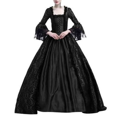 18Th Century Dress for Women Victorian Ball Gown Flared Sleeves Renaissance Vintage Dress Masquerade Medieval Costume Gothic Queen Dress