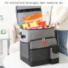35L Rolling Cooler Bag, Insulated Leakproof Portable Soft Rolling Cooler with Wheels and Handle, Cooler Bag Trolley Box for Beach Camping BBQ view 3