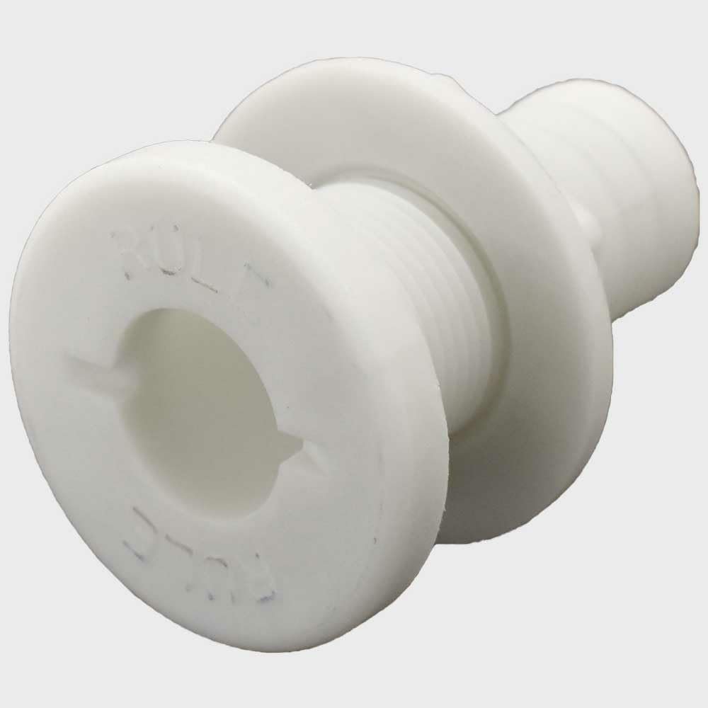 Rule Boat Thru Hull Model 60 | 1 1/8 Inch OD White Plastic