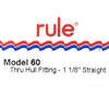 Rule Boat Thru Hull Model 60 | 1 1/8 Inch OD White Plastic view 4