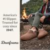 Alpine by Dearfoams Men's Brixen Indoor/Outdoor Memory Foam Boot Slipper, Chestnut, 8-9 view 2