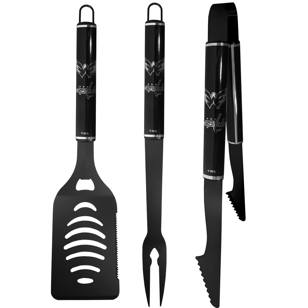 Siskiyou Sports NHL Washington Capitals 3 pc Monochromatic BBQ Set Team Colors, One Size
