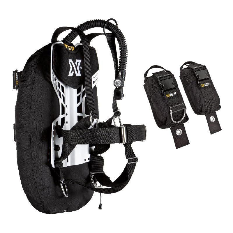 xdeep NX Zen Standard Scuba Diving BCD for Single Tank (Stainless - 2x15lbs Weight Pockets, Large Backplate)