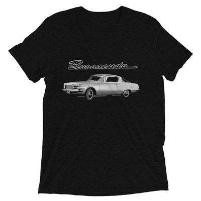 1964 Barracuda Cuda Muscle Car Classic Cars Fans Short Sleeve tri-Blend t-Shirt