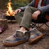 Alpine by Dearfoams Men's Brixen Indoor/Outdoor Memory Foam Boot Slipper, Blue Plaid, 8-9 view 2