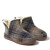Alpine by Dearfoams Men's Brixen Indoor/Outdoor Memory Foam Boot Slipper, Blue Plaid, 8-9 view 3