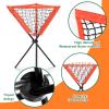 Eastgoing Heavy Duty Baseball and Softball Portable Travel Batting Tee with Baseball Ball Caddy.Easy Adjustable Height | Portable & Collapsible.Hitting Tee for Any Age Player Baseball (Black) view 3