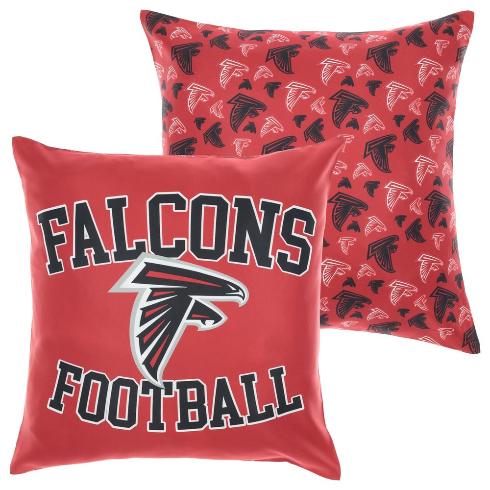 FOCO NFL 2 Pack Throw Pillow Cover 18 x 18, Atlanta Falcons