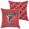 FOCO NFL 2 Pack Throw Pillow Cover 18 x 18, Atlanta Falcons view 1